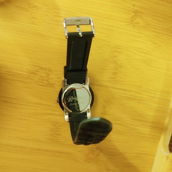 Brighton Watch Hong Kong Womens Quartz Black Silicone Strap Crystal Accents main image 5